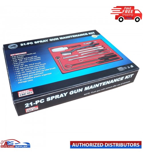 AIR SPRAY 21 PCS GUN CLEANING KIT SET AIR TOOL CLEANING BRUSH BRUSHES