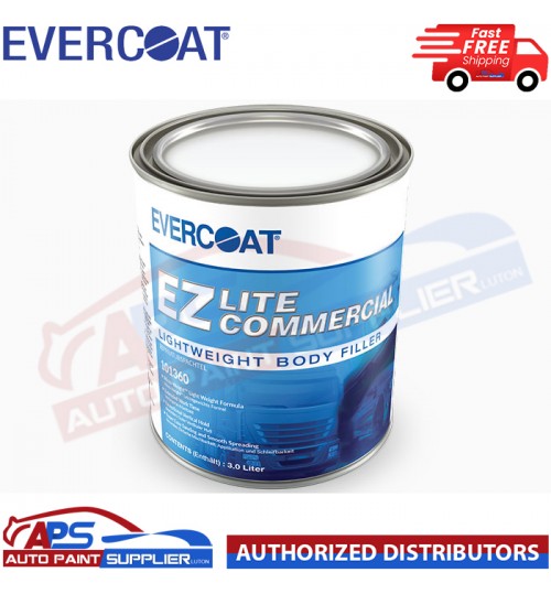 1 X EVERCOAT 101360 EZ LITE COMMERCIAL BODY FILLER 3L - SLOW/LONG WORKING TIME