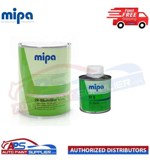 Mipa 2K-Multifiller hellgrau + 2K HARDENER H5 EXTRA FAST 250ML