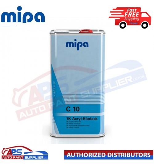 MIPA 1K Single Pack Clearcoat RFU C10 5L Clear Lacquer Klarlack