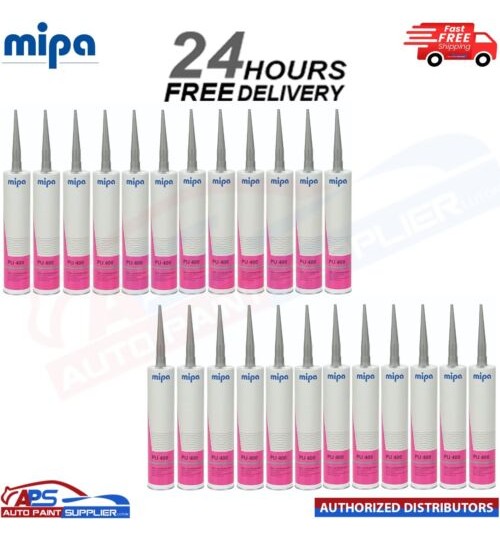 24x MIPA PU 400 Seam Sealer 310ml Grey Cartridge Polyurethane Adhesive Sealant