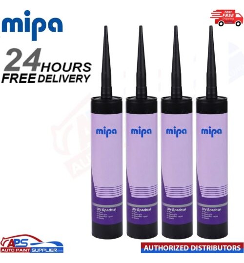 4x MIPA UV PUTTY BODY FILLER FINE FILLER 500GRAM SMART REPAIR - FAST DELIVERY