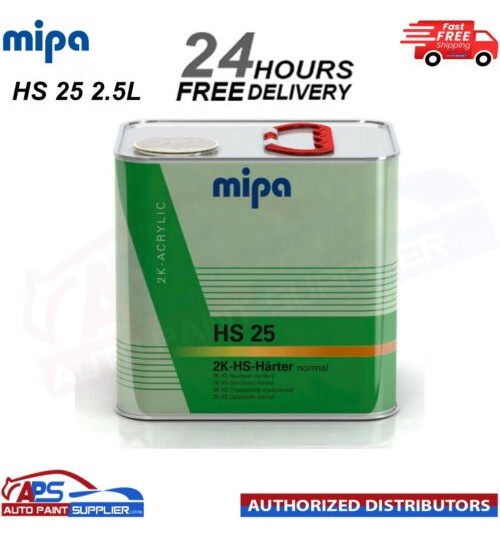 MIPA HS 25 NORMAL HIGH SOLID HARDENER 2.5LTR FOR OC ACRYFILLER CC9 CX4 CLEARCOAT