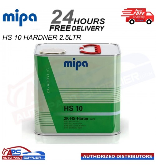 MIPA HS10 FAST HARDENER - 2.5LTR FOR OC ACRYFILLER CX4 CC9 CLEARCOAT