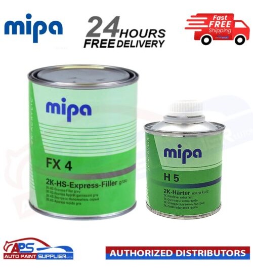 MIPA FX4 HS EXPRESS 2K FILLER PRIMER AND H5 EXTRA FAST HARDENER - 1.25LTR KIT