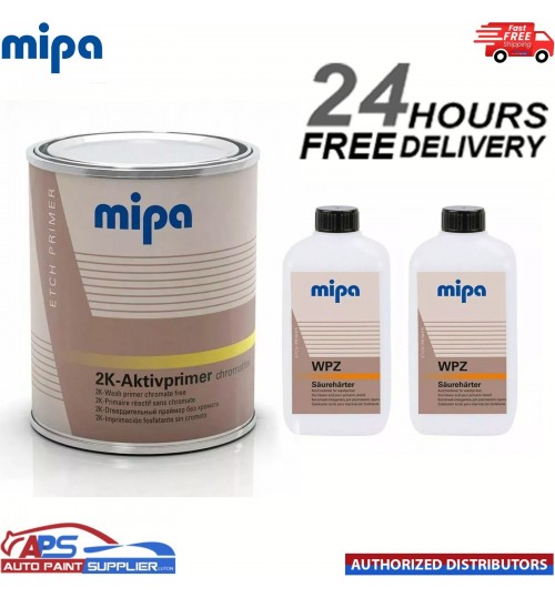 Mipa Aktivprimer Acid Etch 2k Primer & 2X WPZ Hardener 1.5LTR KIT Active Primer