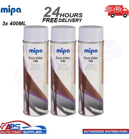 3x MIPA Etch-Filler HB Aerosol Spray 400ML - FAST DELIVERY