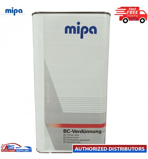 Mipa Basecoat Thinner Slow for paint 5L
