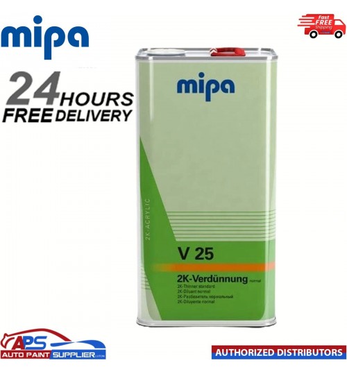 MIPA 271050000 V25 NORMAL 2K THINNER REDUCER 5LTR *NEXT DAY DELIVERY*