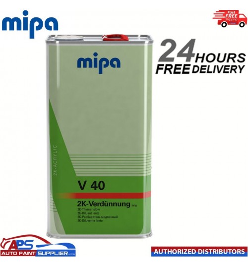 MIPA 271250000 V40 SLOW 2K THINNER REDUCER 5LTR