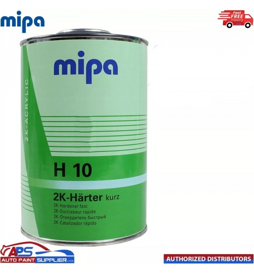 MIPA H10 FAST 2K ACRYLIC 1LTR HARDENER - FREE DELIVERY