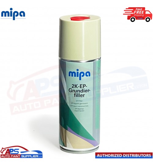 MIPA 2K EPOXY PRIMER FILLER Spray with Hardener 400ml Car Paint Aerosol