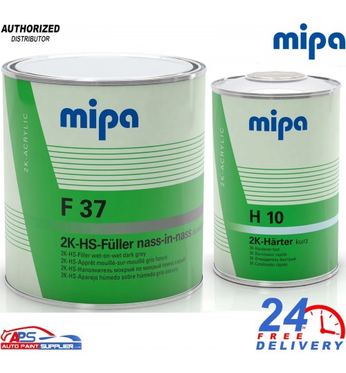 Mipa F37 2K HS Primer Dark Grey 3Ltr With H10 Hardener 4Ltr Kit