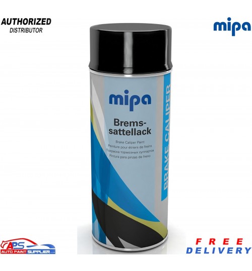 MIPA Brake Caliper Paint Black 400ml Aerosol – Heat Resistant Coating Spray