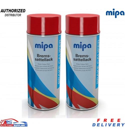 2x MIPA Brake Caliper Paint Blue 400ml Aerosol – Heat Resistant Coating Spray