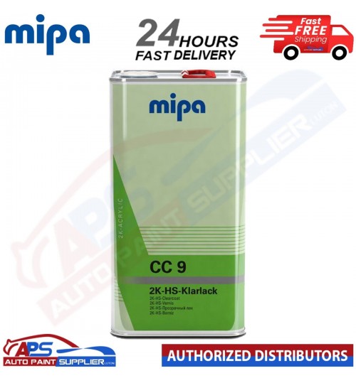 MIPA CC9 HS PREMIUM KLARLACK CLEARCOAT LACQUER 5LTR - FAST DELIVERY