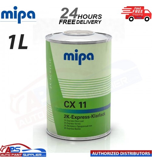 MIPA CX11 EXPRESS KLARLACK CLEARCOAT LACQUER 1LTR SMART REPAIR - FAST DELIVERY
