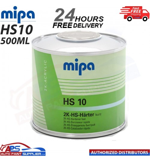 MIPA HS10 2K HIGH SOLID FAST HARDENER 500ML - ACRY FILLER TOPCOAT- FAST DELIVERY
