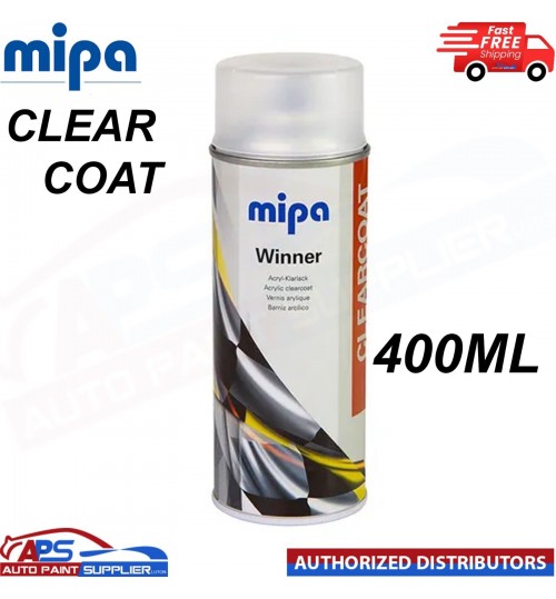 MIPA WINNER SERIES MATT 400ML CLEARCOAT PAINT SPRAY AEROSOL