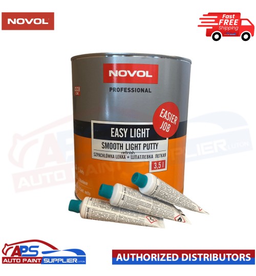 NOVOL Professional Easy light Smooth Light Putty Body Filler Car Finishing 3.5L