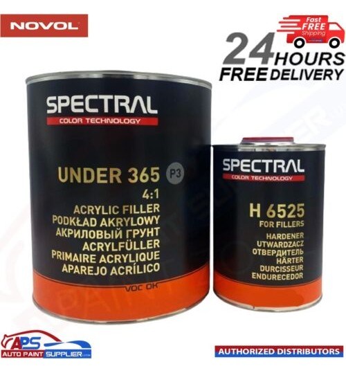 NOVOL SPECTRAL 365 P3 GREY MULTI PRIMER 4:1 + H6525 FAST HARDENER 3.5L KIT