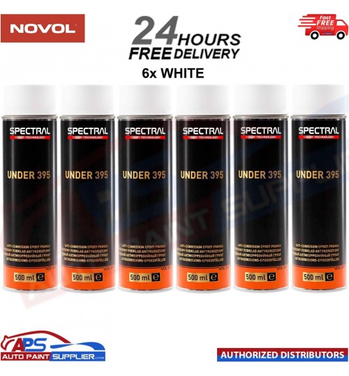 6x NOVOL SPECTRAL UNDER 395 EPOXY PRIMER AEROSOL 500ML - WHITE