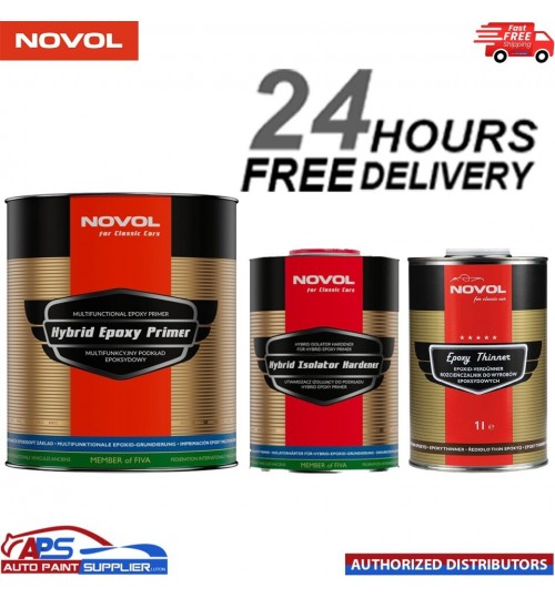 NOVOL FOR CLASSIC CAR HYBRID EPOXY PRIMER WITH ISOLATOR HARDENER & THINNER