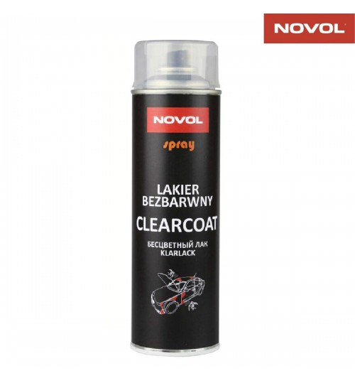 NOVOL HIGH GLOSS 1K FAST DRYING CLEARCOAT SPRAY LACQUER AEROSOL 500ML
