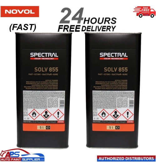 2 x Novol SPECTRAL SOLV 855 FAST 5L Acrylic Thinner