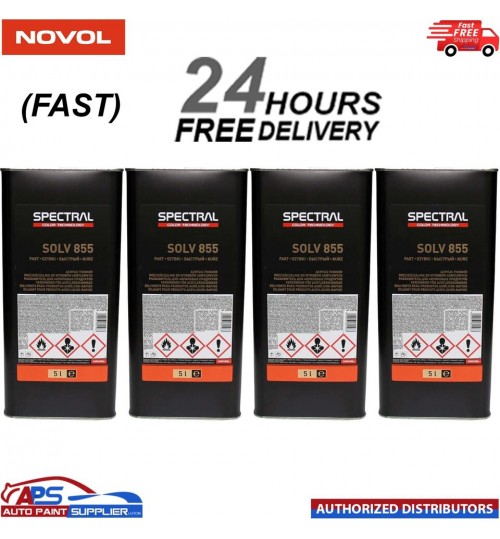 4 x Novol SPECTRAL SOLV 855 FAST 5L Acrylic Thinner