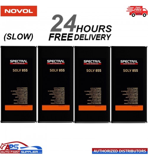 4 x Novol SPECTRAL SOLV 855 SLOW 5L Acrylic Thinner