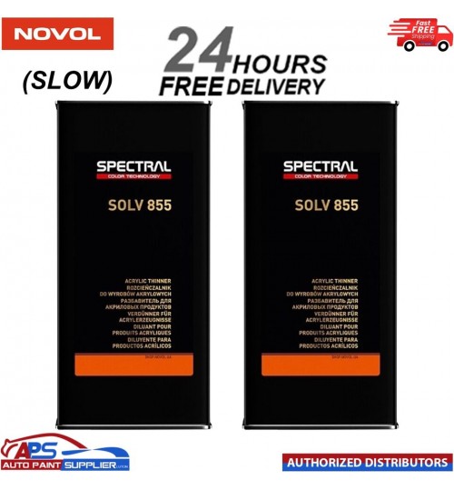 2 x Novol SPECTRAL SOLV 855 SLOW 5L Acrylic Thinner