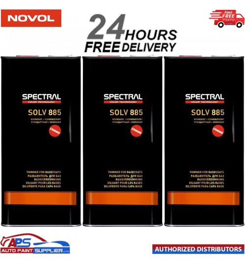 3 x Novol SPECTRAL SOLV 855 STANDARD 5L Acrylic Thinner