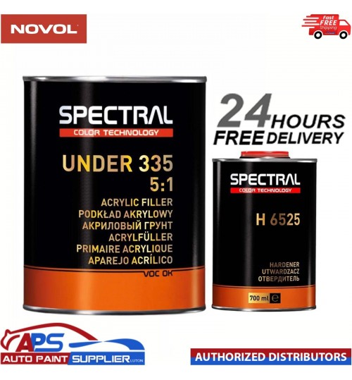 NOVOL SPECTRAL UNDER 335 5:1 ACRYLIC FILLER PRIMER & H6525 KIT 4.2L - P3 GREY