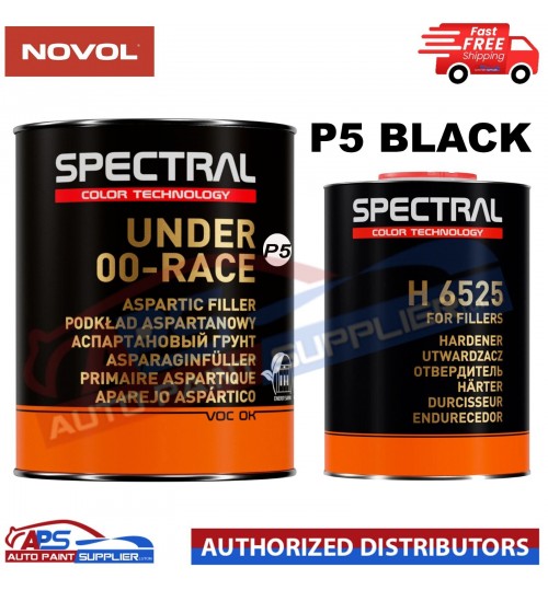 NOVOL SPECTRAL UNDER 00-RACE RAPID FILLER PRIMER + H6525 KIT 1.4L - P5 BLACK