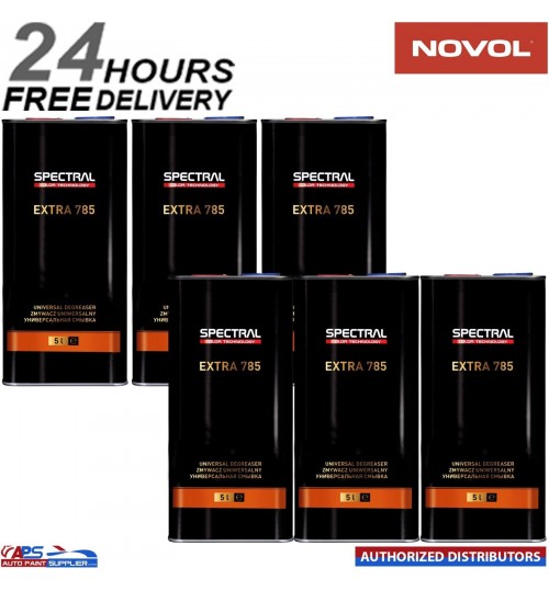 6X NOVOL SPECTRAL EXTRA 785 UNIVERSAL DEGREASER 5L - PREMIUM PANEL WIPE