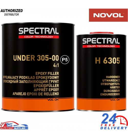 NOVOL SPECTRAL UNDER 305-00 P5 BLACK EPOXY PRIMER WITH H 6305 HARDENER 3.5L KIT