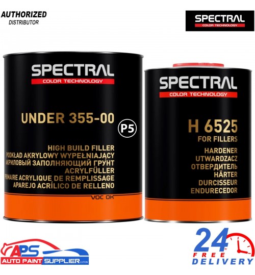 NOVOL 355-00 High Build Primer 3.5L P5 Black + H6525 Hardener Kit