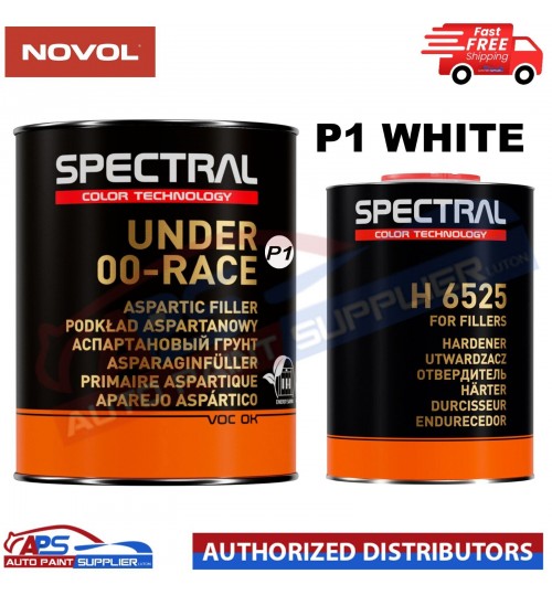 NOVOL SPECTRAL UNDER 00-RACE P1 WHITE RAPID FILLER PRIMER + H6525 KIT 1.4L