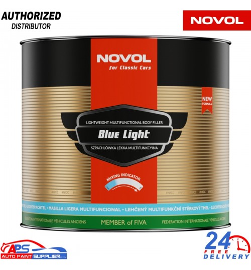 Novol Classic Car Blue Light Filler 3.6kg – Lightweight Body Filler