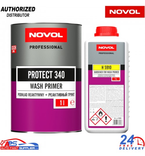 Novol Protect 340 Wash Primer 1L With H5910 Hardener 2L Kit