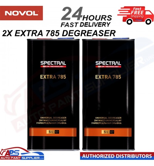 2 X NOVOL SPECTRAL EXTRA 785 UNIVERSAL DEGREASER 5L - PREMIUM PANEL WIPE