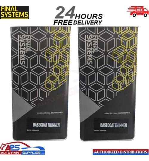 2x FINAL SYSTEMS BASECOAT THINNER 5ltr - FAST DELIVERY