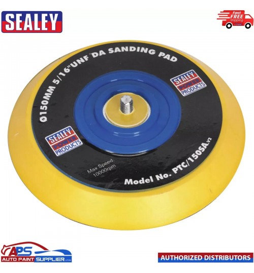 Sealey PTC/145SA 6" 150mm Orbital Sander Backing Pad Self Adhesive/Stick Discs