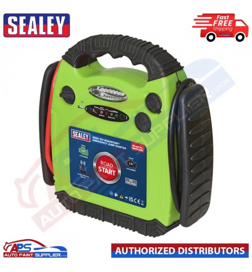 Sealey RS1312HV 900A 12V RoadStart® Emergency Jump Starter - Hi-Vis Green