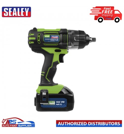 Sealey CP400LIHV 18volt Cordless 1/2" 3Ah Li-ion Battery + Charger and case