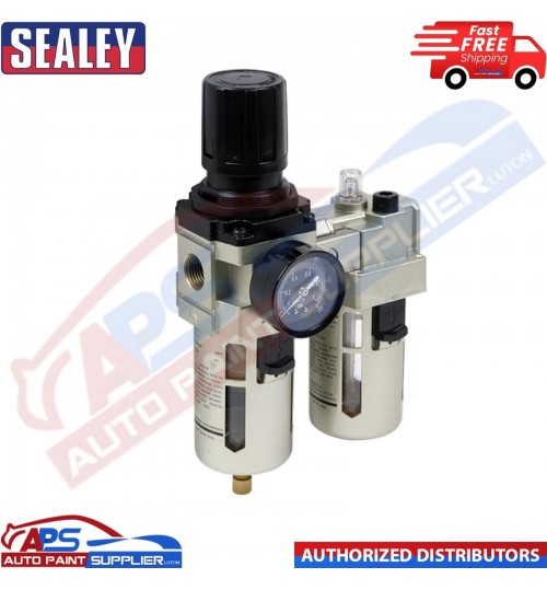 Sealey SA206 Air Filter/Regulator/Lubricator Max Airflow 105cfm