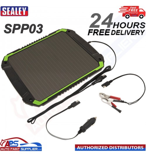 Sealey SPP03 12V/4.8W Solar Power Panel - FAST Delivery
