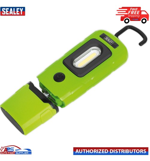 Sealey Rechargeable 360* LED3601 Inspection Lamp Light 3W COB LED Green Lithium