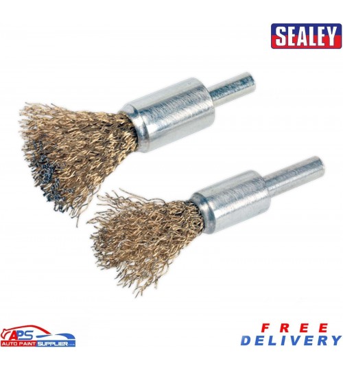 Sealey Decarbonising Brush Set 2pc - VS1801 for Engine Cleaning